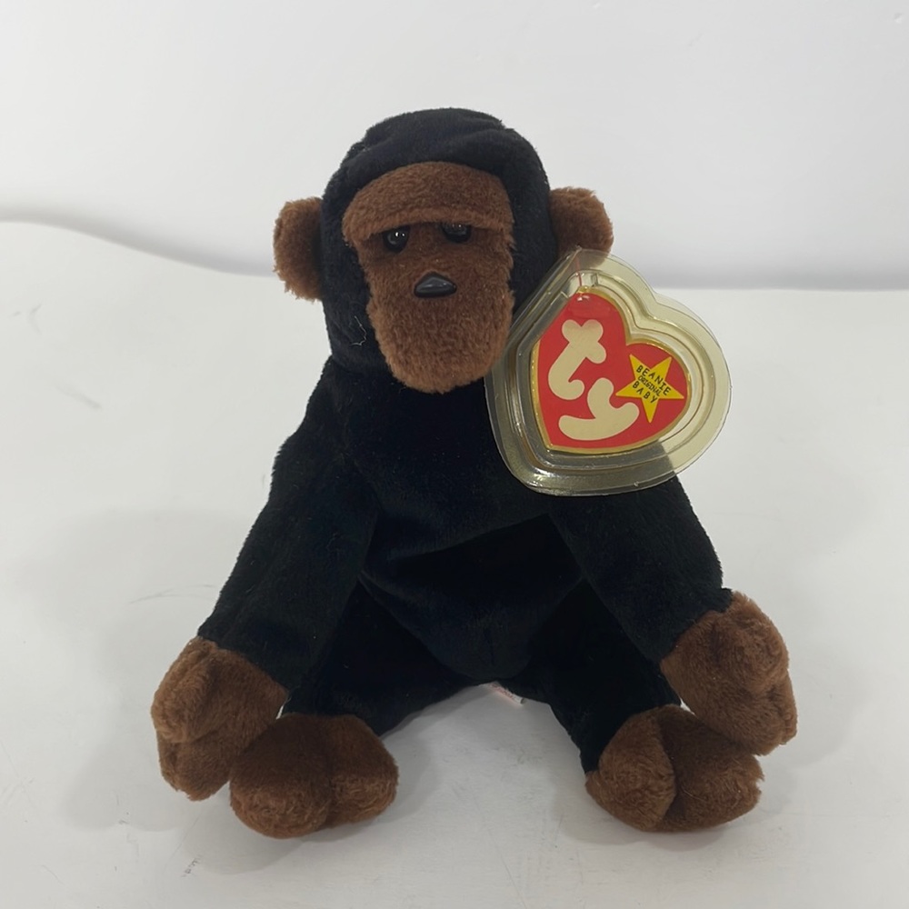 Ty Beanie Original Baby Congo the Gorilla Has tag & Plastic Case 1996 Retired